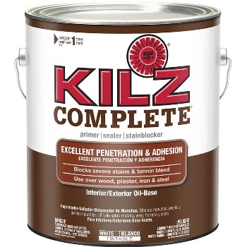 KILZ Complete® Oil-Based Primer/Sealer/Stainblocker, White  - Gallon
