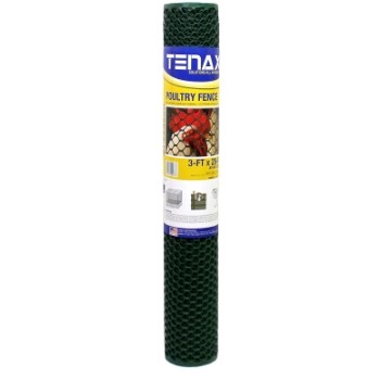 Poultry Fence Netting, Green ~ 3' x 25' 