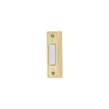 Doorbell Button, 5/8" W x 2 5/8" H