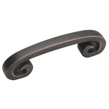 Pull - Swirl'z Spiral Oil Rubbed Bronze Finish - 3 inch