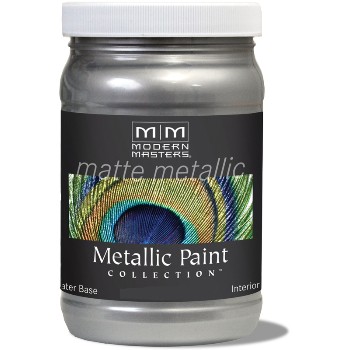 Matte Metallic Paint ~ Platinum, 6 oz
