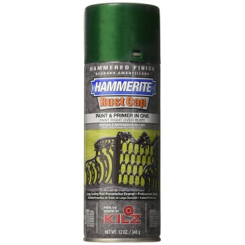 Hammerite Smooth Metal Finish Spray, Dark Green  ~ 12 oz Cans