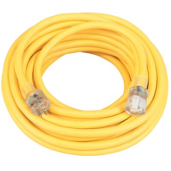 Agricultural Grade Outdoor Extension Cord, Yellow ~ 50 Ft