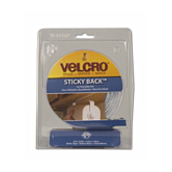 White Sticky Back Velcro Tape - 5' x 3/4" 
