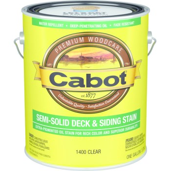 Semi-Solid Deck & Siding Stain, Clear ~ Gallon