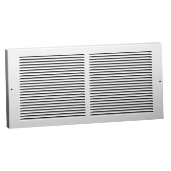 Baseboard Grille, White ~  6" x 14"