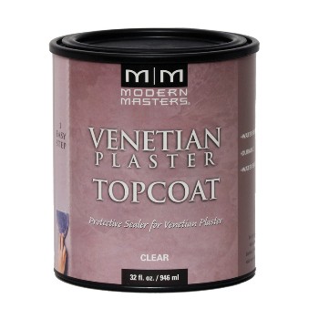 Venetian Plaster Topcoat,  Clear Satin ~ One Quart