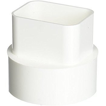 Downspout Adapter, 2 x 3 x 4 inch 