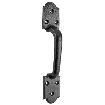 Arched Gate Pull, Black ~ 8 1/2"