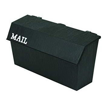 Classic Wall Mount Mailbox ~ Textured Black 