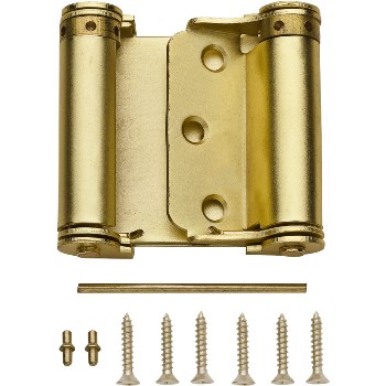 Spring Hinge, Double Acting ~ Brass Finish 