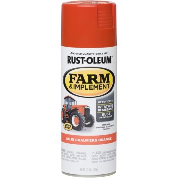 Farm & Equipment Spray Paint, Allis-Chalmers Orange ~ 12 oz