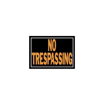 No Trespassing Sign, Aluminum 10 x 14 inch