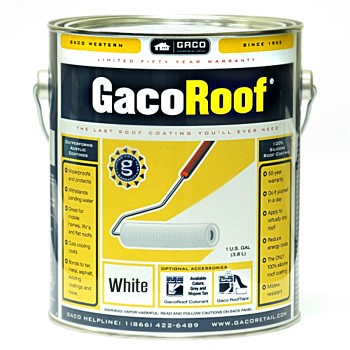 GacoRoof Protective Silicone Coating, White ~ Gallon
