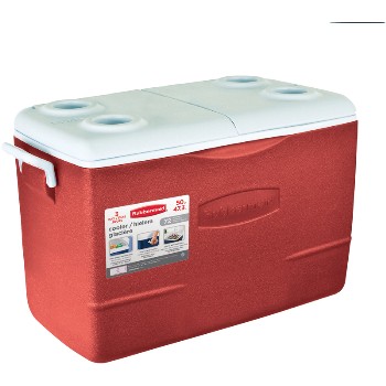Non-Wheeled Cooler, Red ~ 50 quart