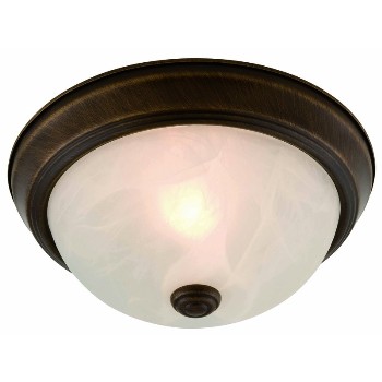 Ceiling Light, Oil Rubbed Bronze-Two Pack  ~ 13.75" 