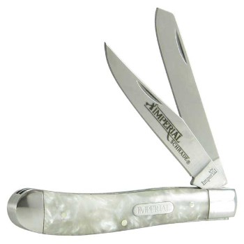 Imperial Trapper, White Celluloid Handle, 2 Blades