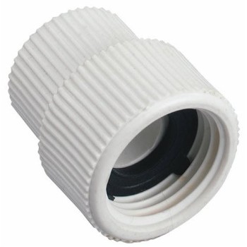 Hose to Pipe Fitting, Swivel - Plastic ~ 1/2" FIP x 3/4" FH