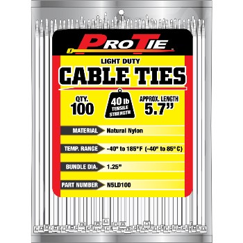 Cable Ties, 100 pk ~ 5.7" 