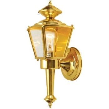 Outdoor Light Fixture, Coach Lantern-  Polished Brass