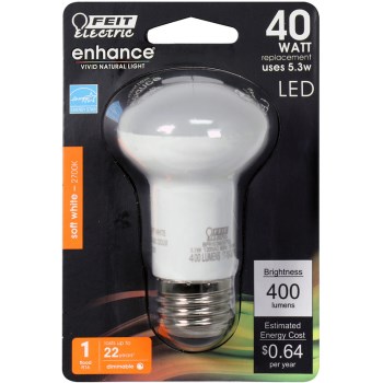 R16 LED Bulb, 400 Lumens ~ Dimmable
