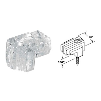 Clear Mirror Clips,  Fits 1/8" to 1/4" Glass