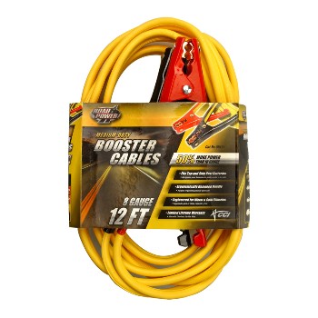 Booster Cable - 8 gauge - 12 feet