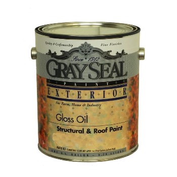 Structural & Roof Paint,  Gloss Oil Black ~ Gallon 