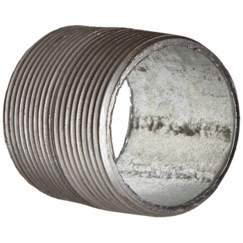 Pipe Nipple,  Galvanized Steel ~ 1/2"  x 5"