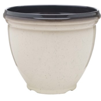 Heritage series Resiin Planter,  Ivory ~  Approx 12"