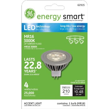 LED MR16 Indoor Floodlight - 4 watt/25 watt