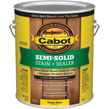 Semi-Solid Decking Stain,   Deep Base ~ Gallon