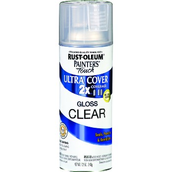 Painter's Touch Ultra 2X Cover Spray, Clear Gloss ~ 12 oz  