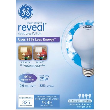 Reveal Energy Efficient Halogen Light Bulb - 29 watt/40 watt