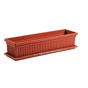 Flowerbox/Venetian Style, Clay Color ~ 29.5"