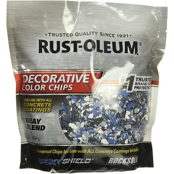 Epoxy Shield Decorative Color Chips, Gray Blend ~ Covers 250 sq ft
