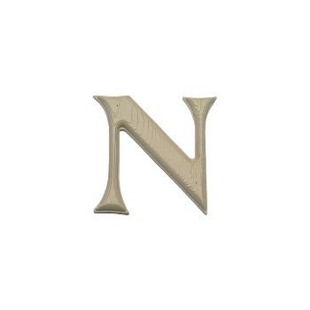 House Letter N,   Simulated Wood-Grain Letter ~ 7"