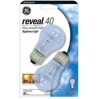 Appliance Bulb, Reveal 40 watt
