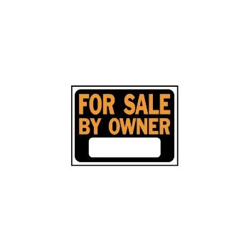 For Sale Owner Sign, Plastic 9" x 12"