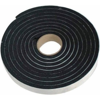 Super Firm Sponge Rubber Foam Tape, Black ~ 1/4" x 3/4" x 10 Ft