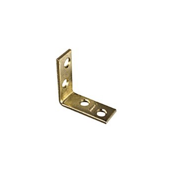 Brass Corner Brace, Visual Pack 115 3 x 3/4 inches