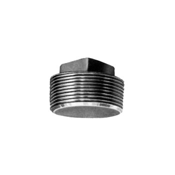 Square Head Plug - Black Steel - 1/2 inch