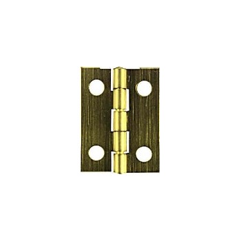 Solid Brass/Antique Brass Hinge, Sol Solid 1800 1- 1 /2 x 7/8