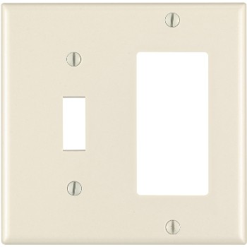 Combination Switch and GFCI Outlet Plate - ~ Light Almond