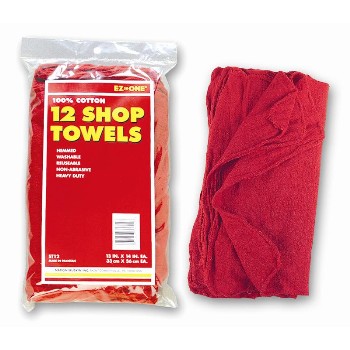 12pk Red Shop Towels