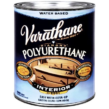Varathane Interior Waterborne Wood Finish Polyurethane, Semi-Gloss 1/2 Pint