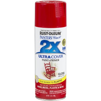 Painters Touch 2X Ultra,  Gloss Apple Red  ~ 12 oz Spray