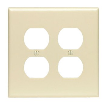 Duplex Receptacle Wall Plate ~ White