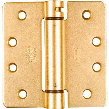 Spring Hinge, Adjustable - Brass  ~  4 x 4 inches