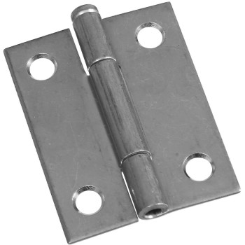 Removable Pin Hinges, 2"  x 1.56" Zinc ~ Pack of 2 